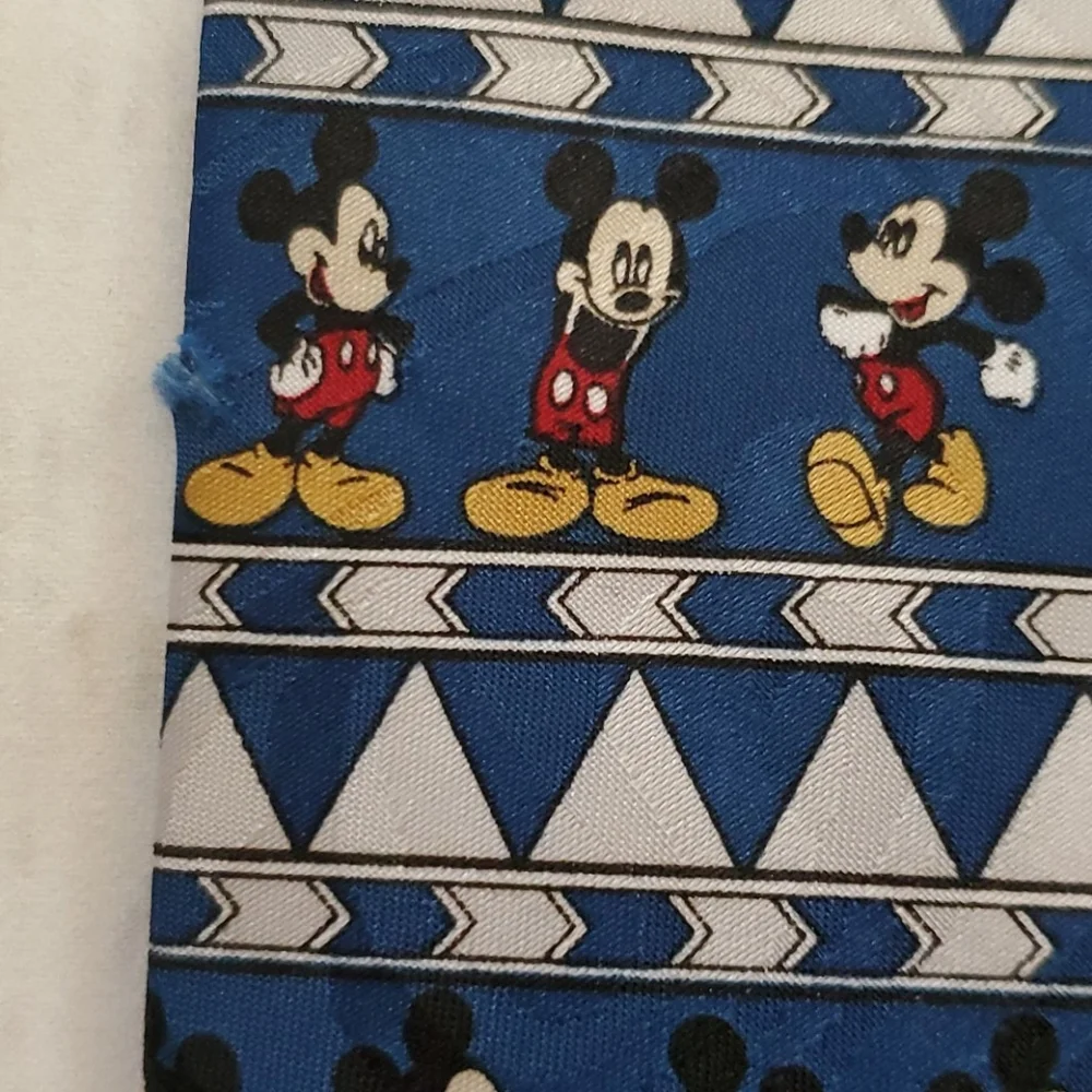 Disney Mickey Mouse tie, blue and white